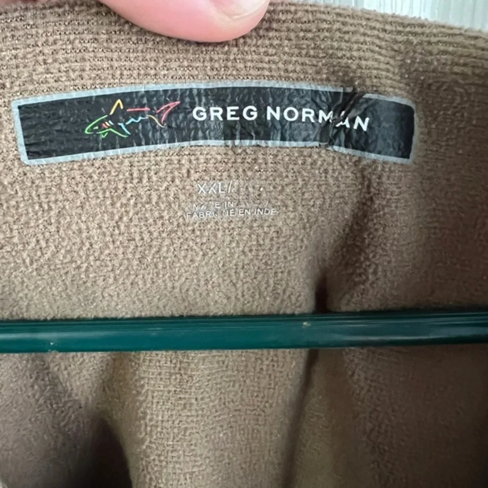 Greg‎ Norman Tan Henley Pullover Men's size XXL Golf Active Hike Travel Outdoor
